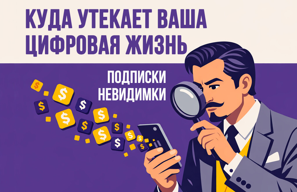 Вы платите за 7 подписок, которыми не пользуетесь. Это ваш личный налог на цифровое слабоумие
